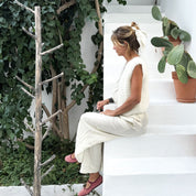 Andrea Gilet - Women - MO Mohair - S000 Natural - n°74 E - Shop - 7400000137019