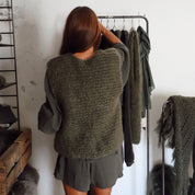 Andrea Gilet - Women - MO Mohair - S005 Khaki - n°74 E - Shop - 7400000137024