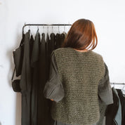 Andrea Gilet - Women - MO Mohair - S005 Khaki - n°74 E - Shop - 7400000137024