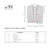 Andrea Gilet - Women - MO Mohair - S045 Stone Grey - n°74 E - Shop - 7400000137657