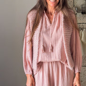 Andrea Gilet - Women - MO Mohair - S007 Dusty Pink