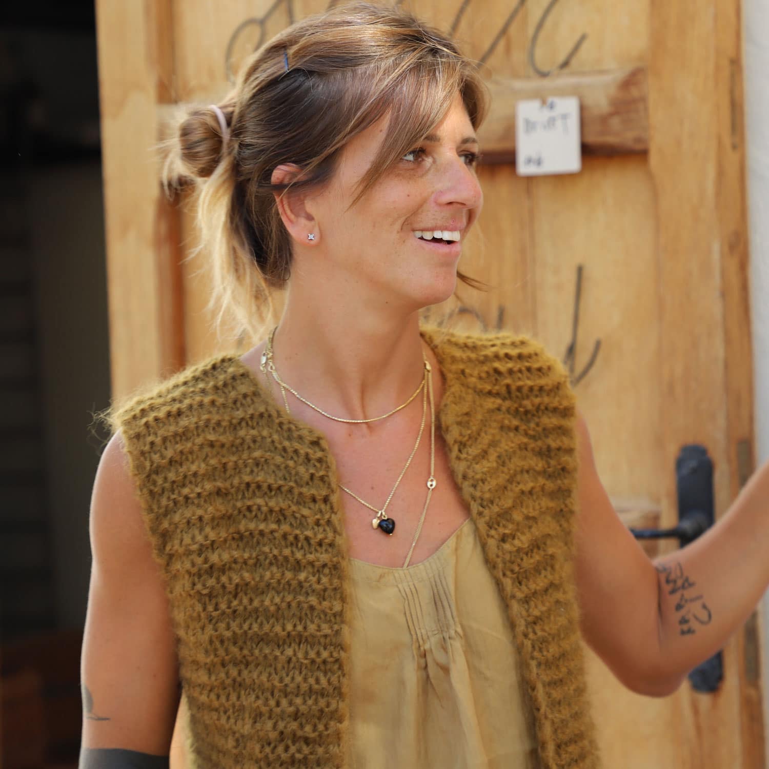 Andrea Gilet - Women - MO Mohair - S050 Antique Bronze
