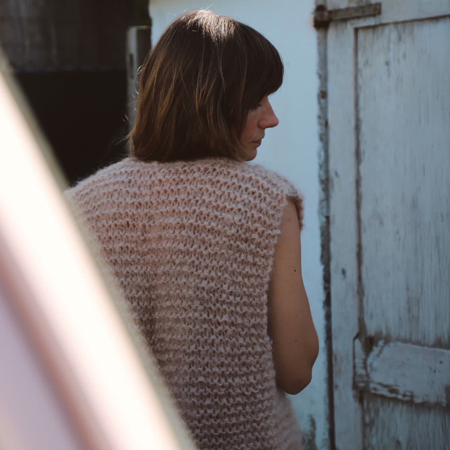 Andrea Gilet - Women - MO Mohair - S054 Nude Brown