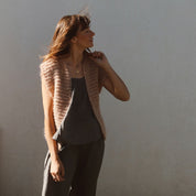 Andrea Gilet - Women - MO Mohair - S054 Nude Brown