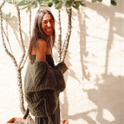 Atelier Crochet Kimono - Women - MO Mohair - S005 Khaki - n°74 E - Shop - 7400000136282