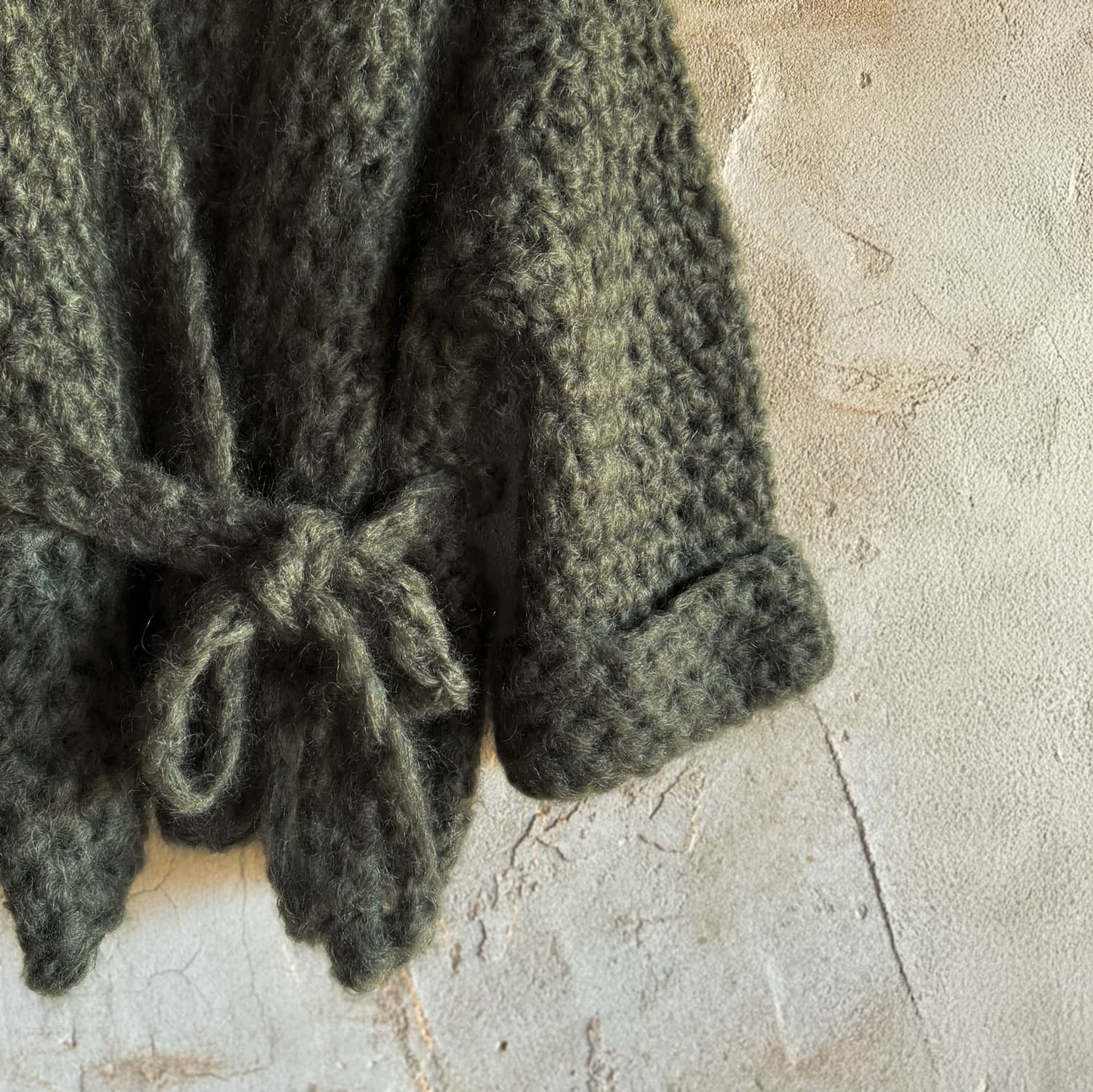 Atelier Crochet Kimono - Women - MO Mohair - S005 Khaki - n°74 E - Shop - 7400000136282