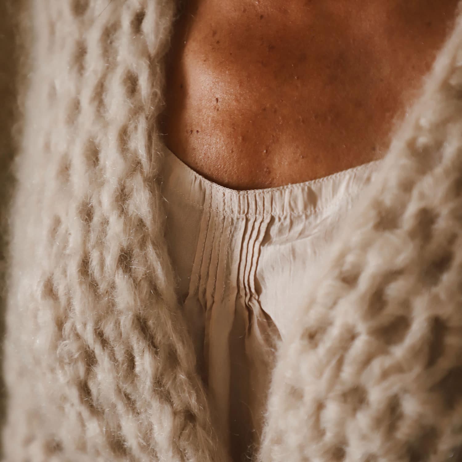 Atelier Crochet Kimono - Women - MO Mohair - S018 Powder - n°74 E - Shop - 7400000133810