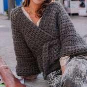 Atelier Crochet Kimono - Women - MO Mohair - S045 Stone Grey - n°74 E - Shop - 7400000133815