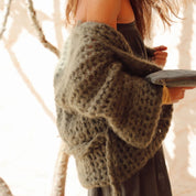 Atelier Crochet Kimono - Women - MO Mohair - S005 Khaki