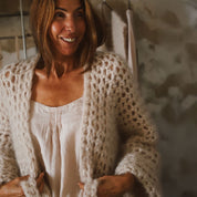 Atelier Crochet Kimono - Women - MO Mohair - S018 Powder