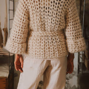 Atelier Crochet Kimono - Women - MO Mohair - S018 Powder