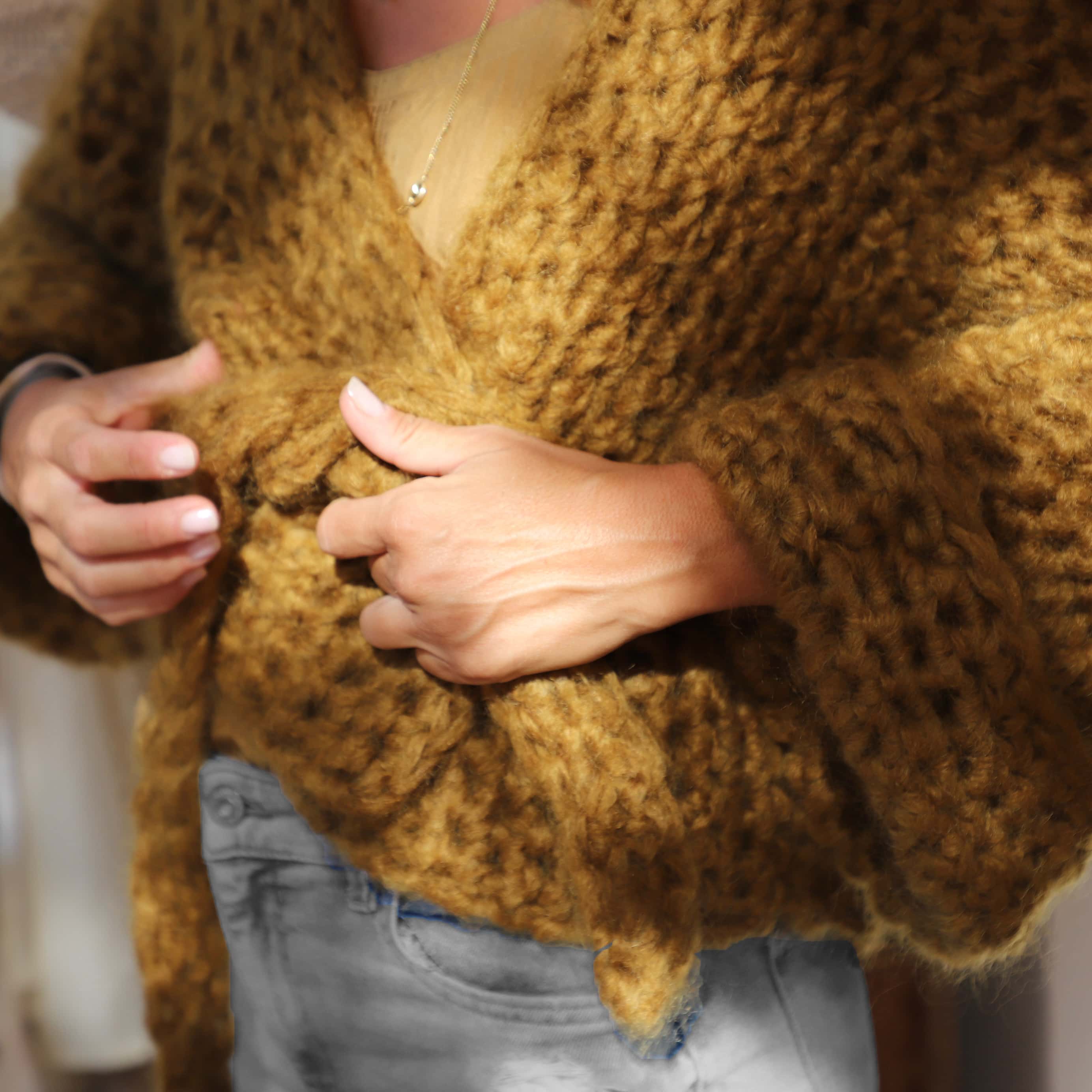 Atelier Crochet Kimono - Women - MO Mohair - S050 Antique Bronze