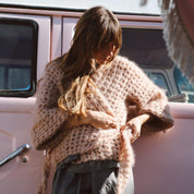 Atelier Crochet Kimono - Women - MO Mohair - S054 Nude Brown