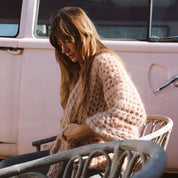 Atelier Crochet Kimono - Women - MO Mohair - S054 Nude Brown