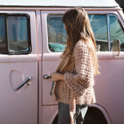 Atelier Crochet Kimono - Women - MO Mohair - S054 Nude Brown