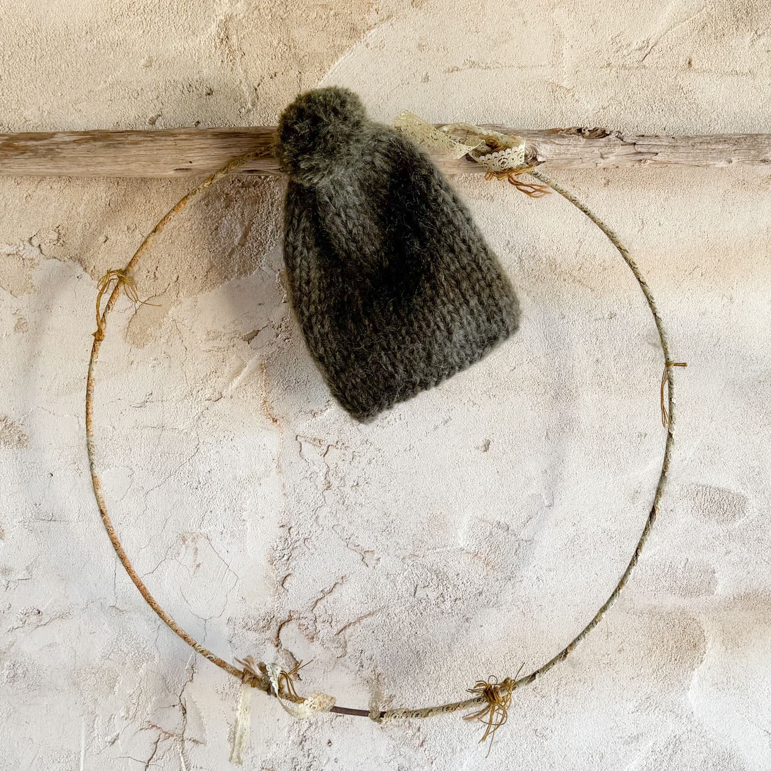 Atelier Pompom Beanie - Women - MO Mohair - S005 Khaki - n°74 E - Shop - 7400000136278