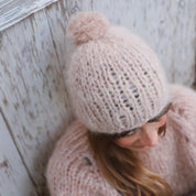 Atelier Pompom Beanie  - Women - MO Mohair - S054 Nude Brown