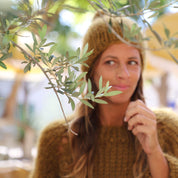 Atelier Pompom Beanie  - Women - MO Mohair - S050 Antique Bronze