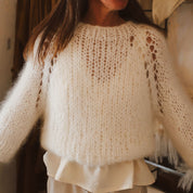 Atelier Sweater - Women - MO Mohair - S000 Natural - n°74 E - Shop - 7400000135054