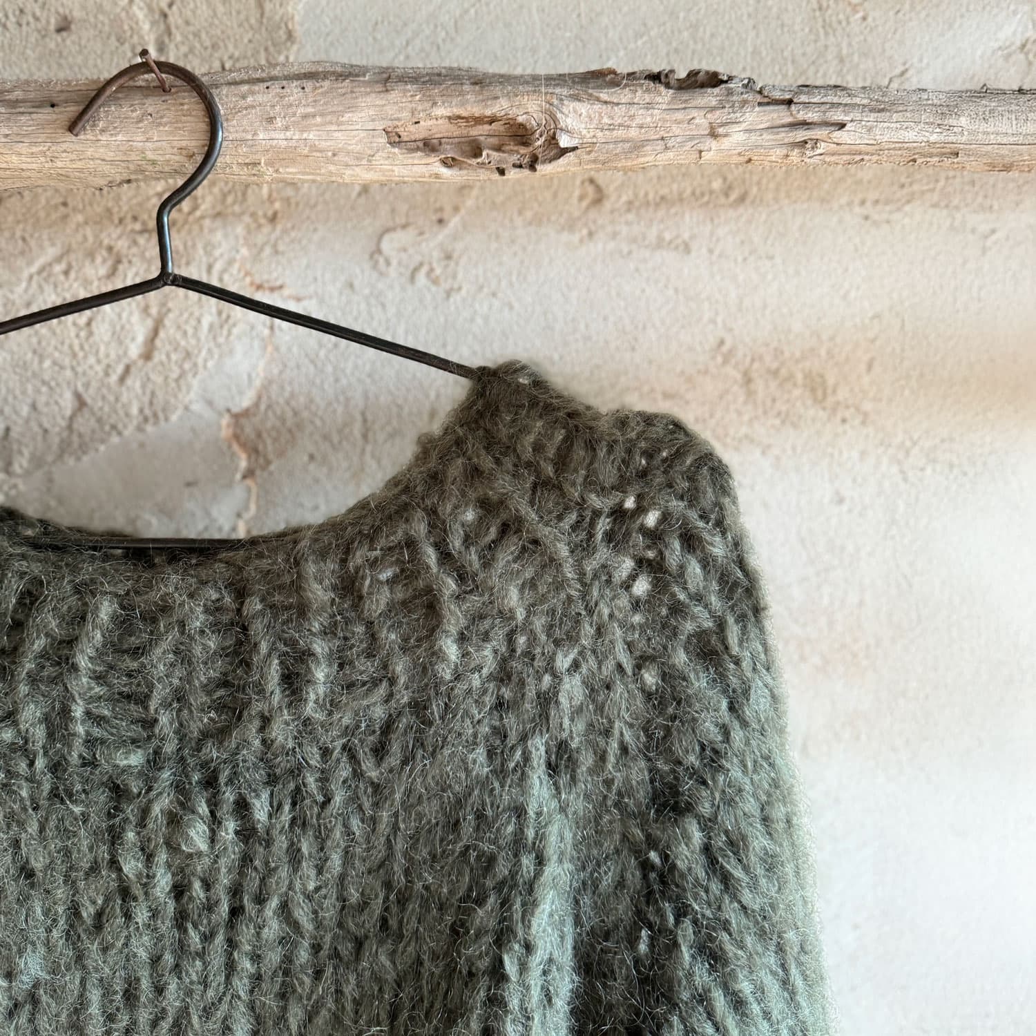 Atelier Sweater - Women - MO Mohair - S005 Khaki - n°74 E - Shop - 7400000136270