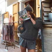 Atelier Sweater - Women - MO Mohair - S045 Stone Grey - n°74 E - Shop - 7400000135886