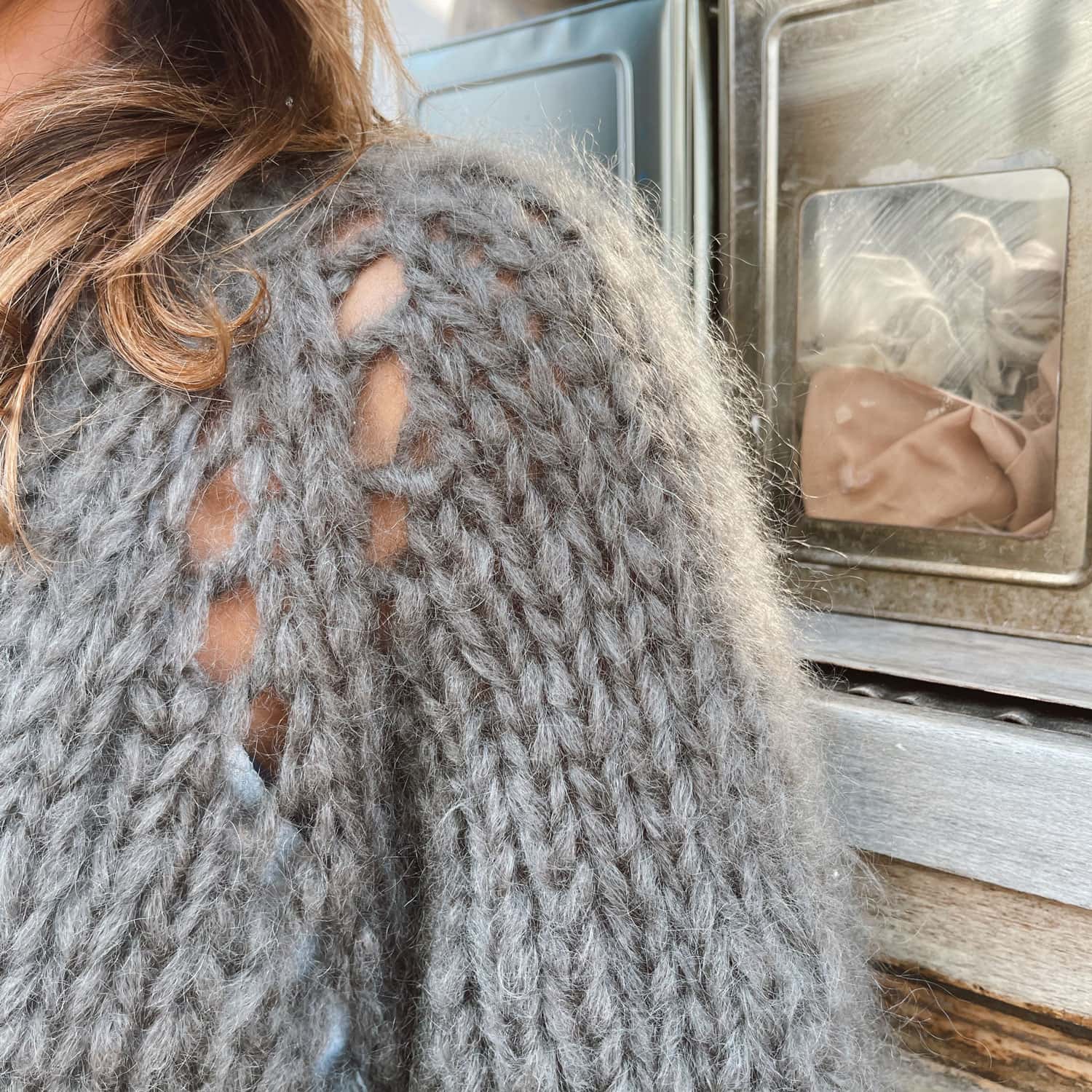 Atelier Sweater - Women - MO Mohair - S045 Stone Grey - n°74 E - Shop - 7400000135886