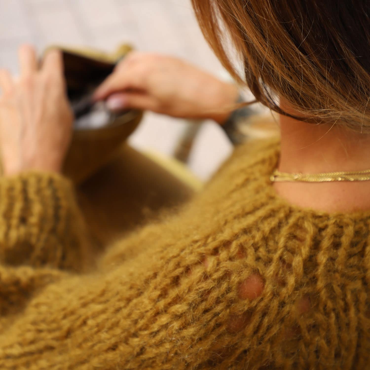 Atelier Sweater - Women - MO Mohair - S050 Antique Bronze