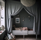 Bed Drape Single - SS Simple Saloo - S032 Ice Blue