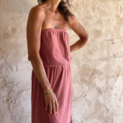 Betty Dress - Women - TJ Terry Jersey - S042 Baobab Rose - n°74 E - Shop - 7400000136771