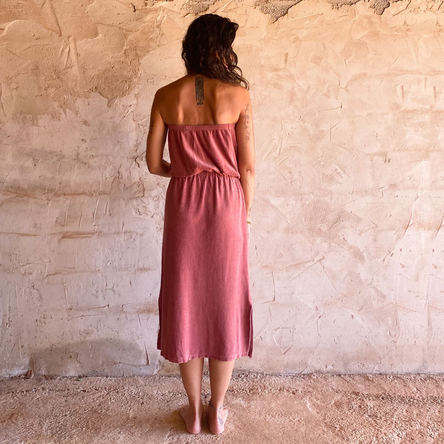 Betty Dress - Women - TJ Terry Jersey - S042 Baobab Rose - n°74 E - Shop - 7400000136771