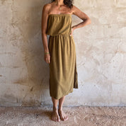 Betty Dress - Women - TJ Terry Jersey - S050 Antique Bronze - n°74 E - Shop - 7400000136213