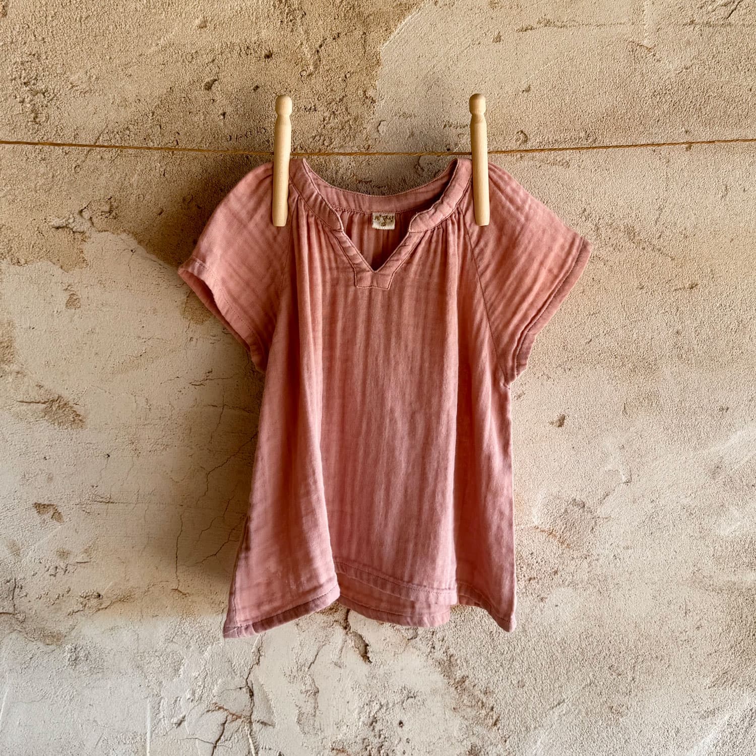 Carla Shirt - Baby - DS Double Saloo - S007 Dusty Pink - n°74 E - Shop - 7400000137325