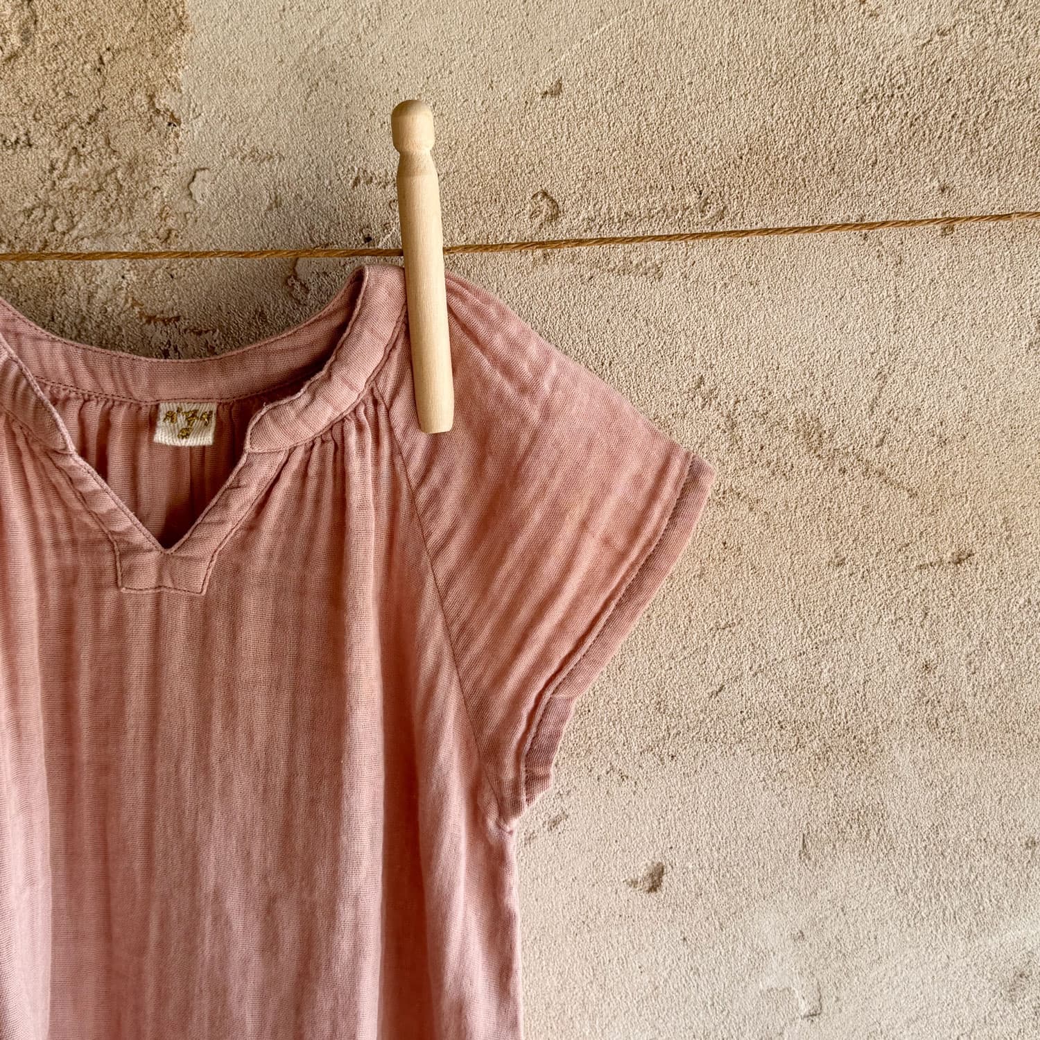 Carla Shirt - Baby - DS Double Saloo - S007 Dusty Pink - n°74 E - Shop - 7400000137325