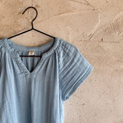 Carla Shirt - Kids - DS Double Saloo - S046 Sweet Blue - n°74 E - Shop - 7400000137334