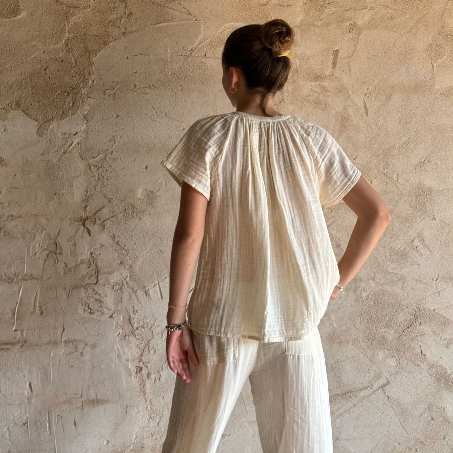 Carla Shirt - Women - DS Double Saloo - S000 Natural - n°74 E - Shop - 7400000137043