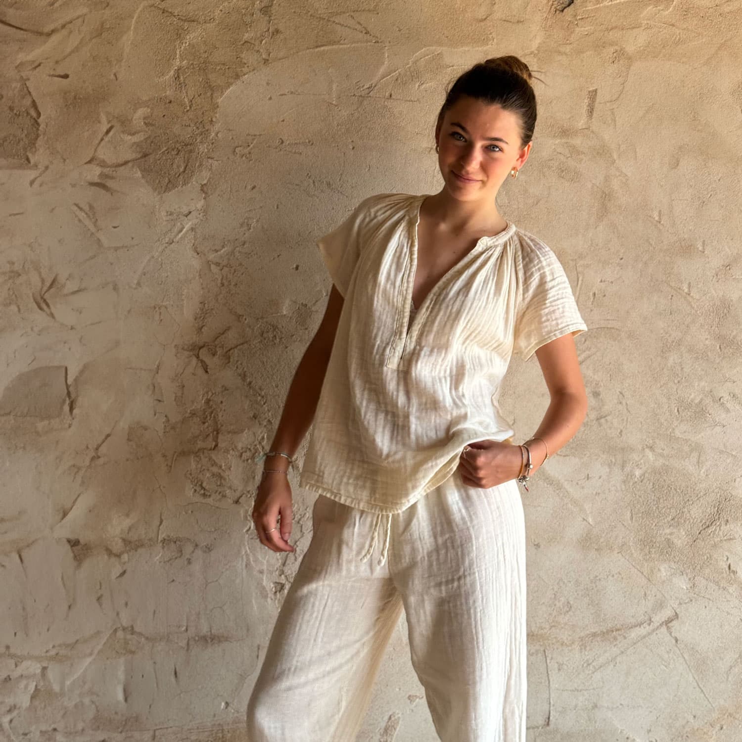 Carla Shirt - Women - DS Double Saloo - S000 Natural - n°74 E - Shop - 7400000137043