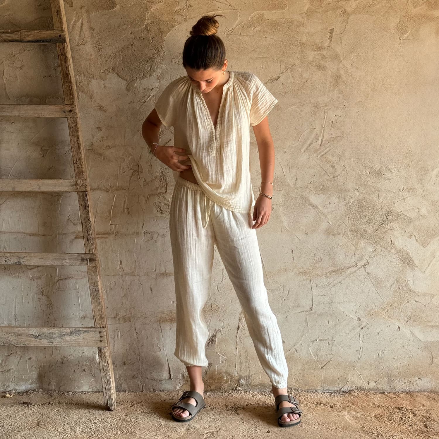 Carla Shirt - Women - DS Double Saloo - S000 Natural - n°74 E - Shop - 7400000137043