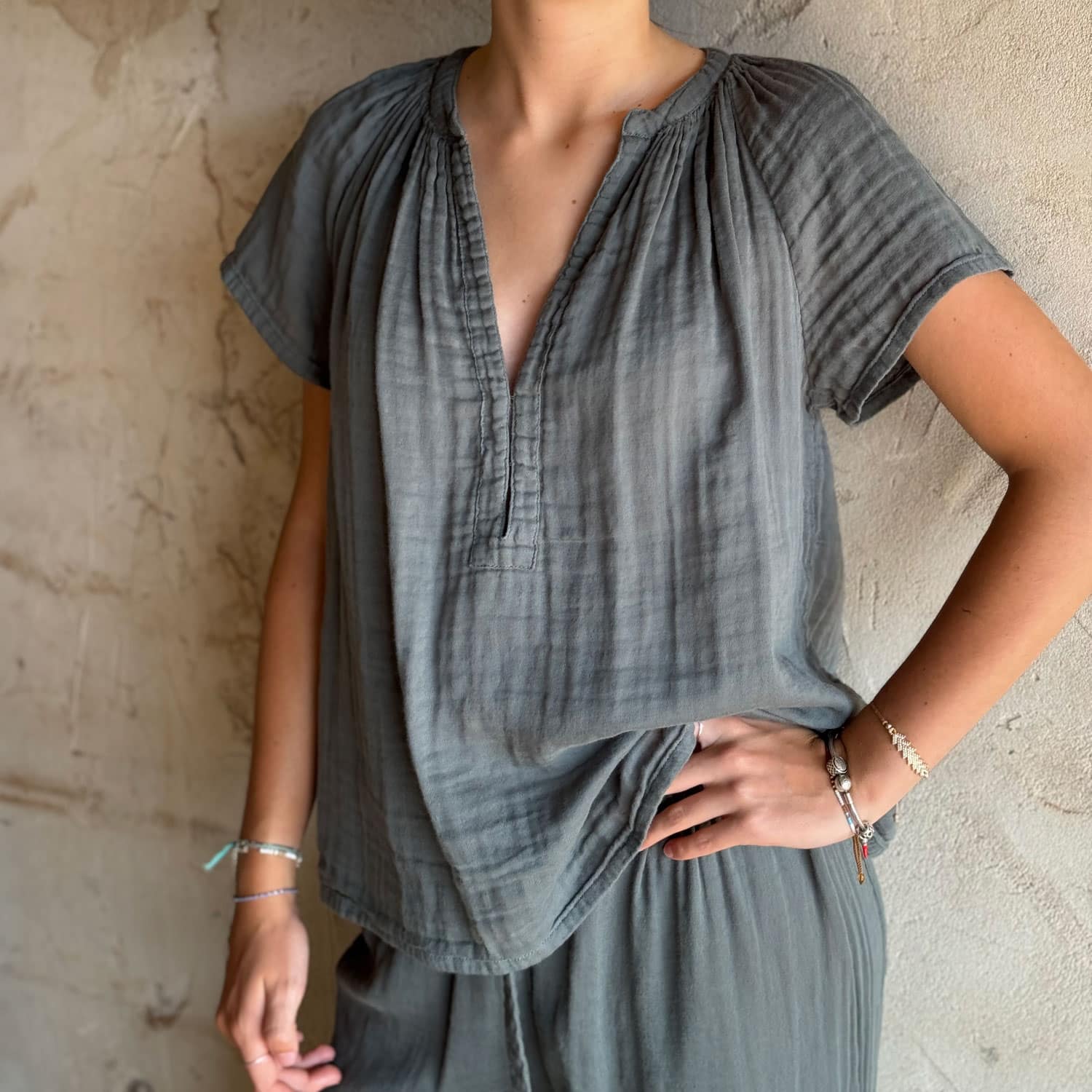 Carla Shirt - Women - DS Double Saloo - S032 Ice Blue - n°74 E - Shop - 7400000137049