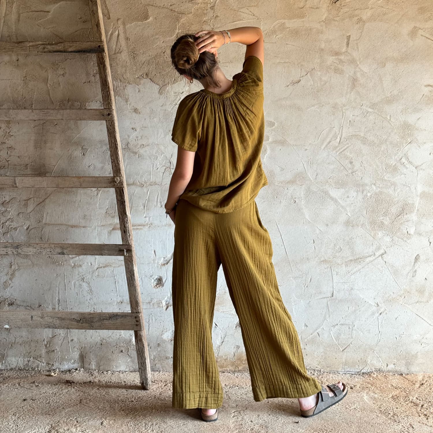 Carla Shirt - Women - DS Double Saloo - S050 Antique Bronze - n°74 E - Shop - 7400000137051