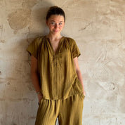 Carla Shirt - Women - DS Double Saloo - S050 Antique Bronze - n°74 E - Shop - 7400000137051