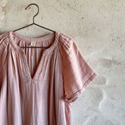 Carla Short Dress - Kids - DS Double Saloo - S007 Dusty Pink - n°74 E - Shop - 7400000137031