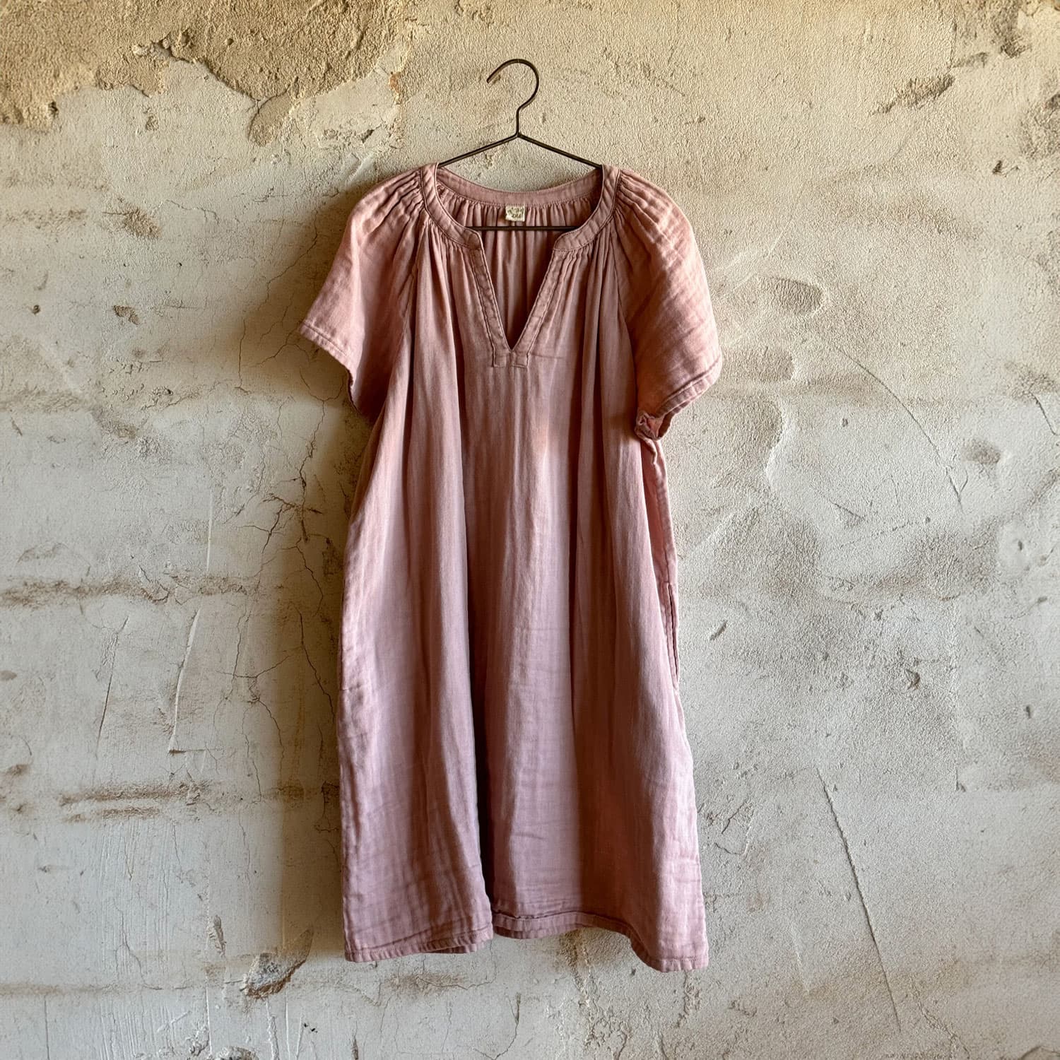 Carla Short Dress - Kids - DS Double Saloo - S007 Dusty Pink - n°74 E - Shop - 7400000137031