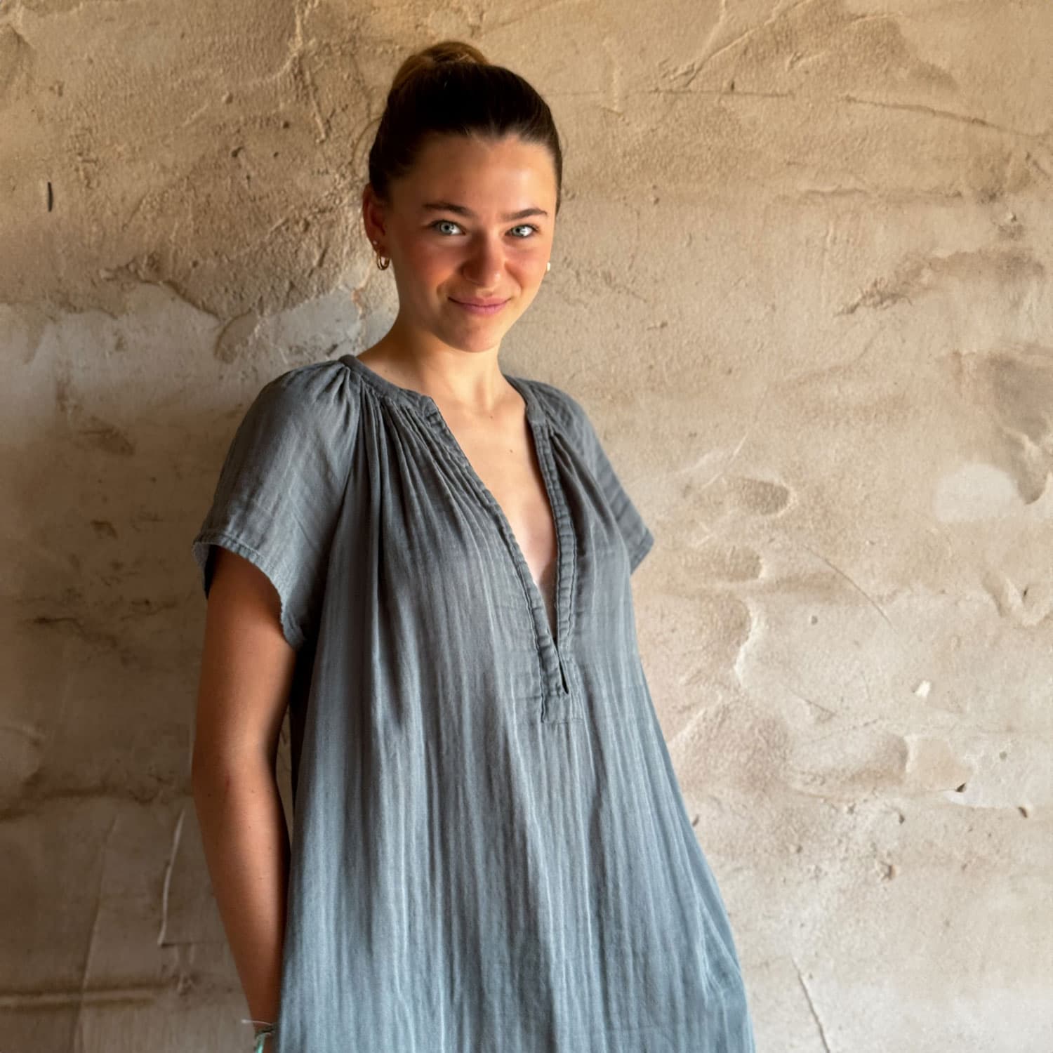 Carla Short Dress - Women - DS Double Saloo - S032 Ice Blue - n°74 E - Shop - 7400000136978