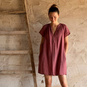 Carla Short Dress - Women - DS Double Saloo - S042 Baobab Rose - n°74 E - Shop - 7400000136980