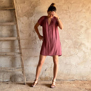 Carla Short Dress - Women - DS Double Saloo - S042 Baobab Rose - n°74 E - Shop - 7400000136980