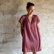 Carla Short Dress - Women - DS Double Saloo - S042 Baobab Rose - n°74 E - Shop - 7400000136980