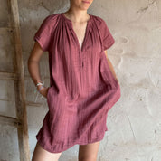 Carla Short Dress - Women - DS Double Saloo - S042 Baobab Rose - n°74 E - Shop - 7400000136980