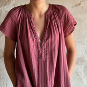 Carla Short Dress - Women - DS Double Saloo - S042 Baobab Rose - n°74 E - Shop - 7400000136980