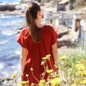 Carla Short Dress - Women - DS Double Saloo - S051 Terracotta - n°74 E - Shop - 7400000137195