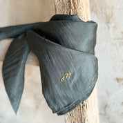 Carmel Scarf - Women - HS Habotai Silk 40 - S021 Dark Grey - n°74 E - Shop - 7400000137128